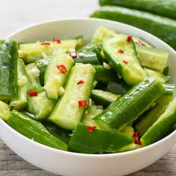 Spicy Garlic Cucumber